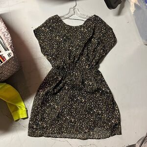 Small Black Molly Bracken Printed Mini Dress